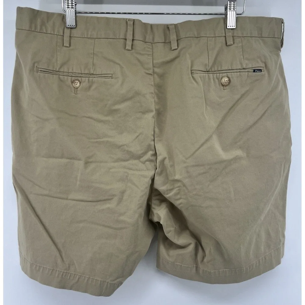 Polo Ralph Lauren Stretch Classic Fit Chino Shorts 42 8.5" Inseam Khaki Beige - Picture 2 of 3